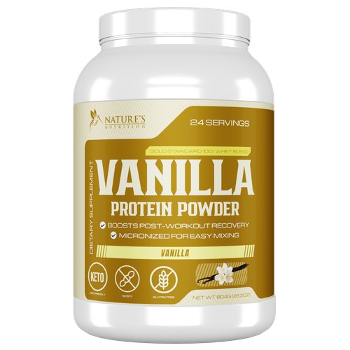 Vanilla Protein Powder Label 