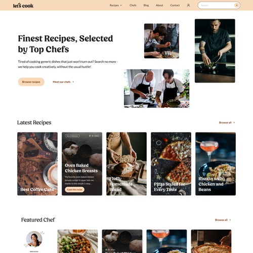 Culinary Website Design