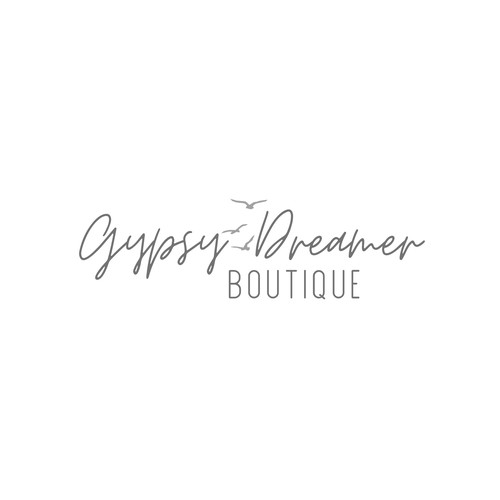 Feminine, boho logo with neutral colors  for a boutique