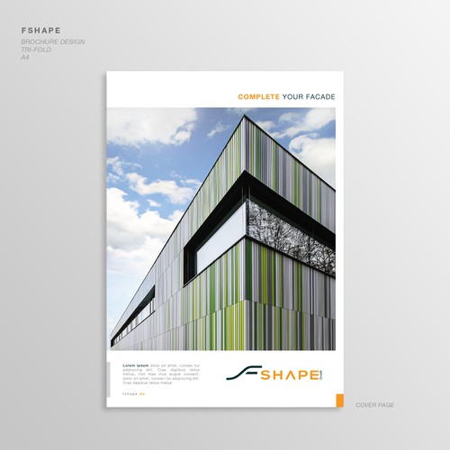 Bauhaus Style Brochure for F Shape