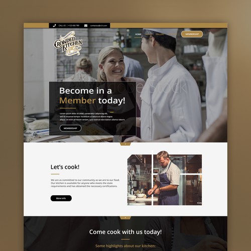 Responsive website design for Kitchen Company