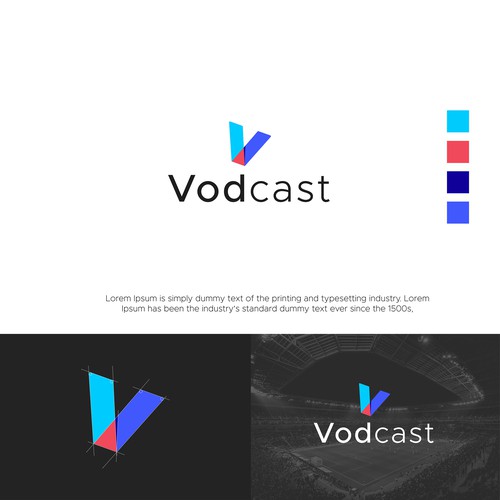 Vodcast Logo Design