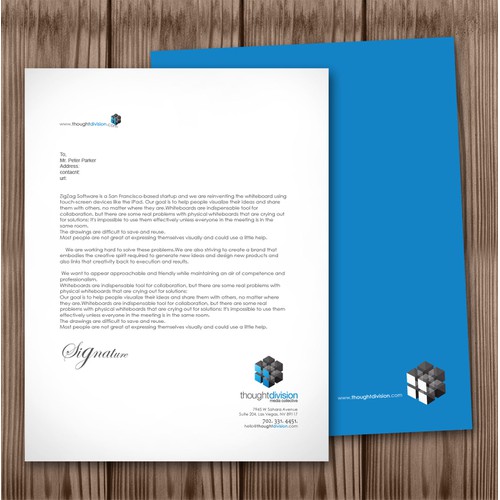  Letterhead for Production Company