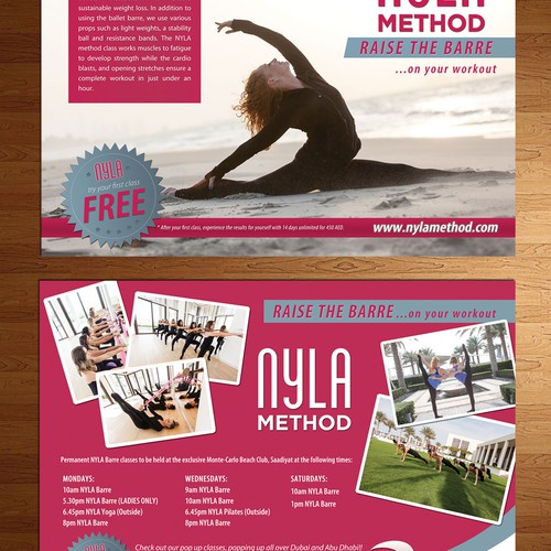 Create a Cool flyer for exciting startup workout craze