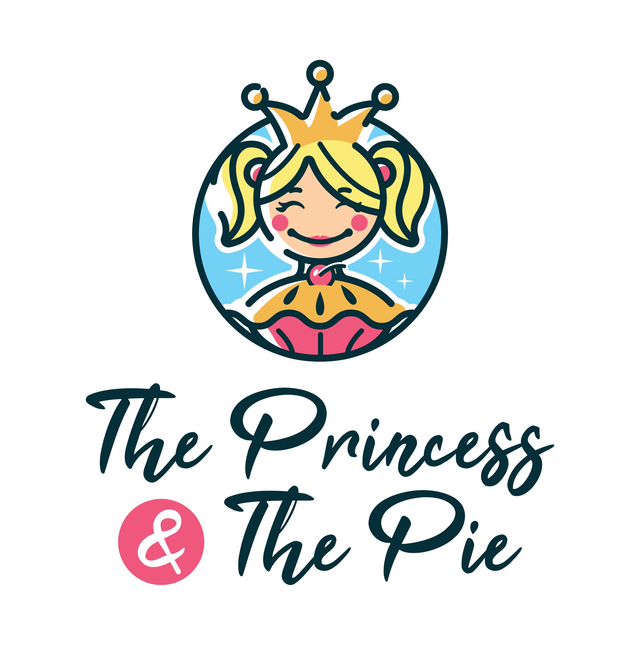 Design a romantic, whimsical logo for a mobile pie shop