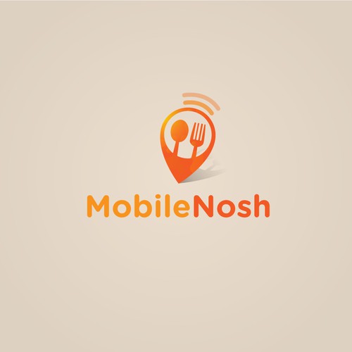 Concept logo for MobileNosh