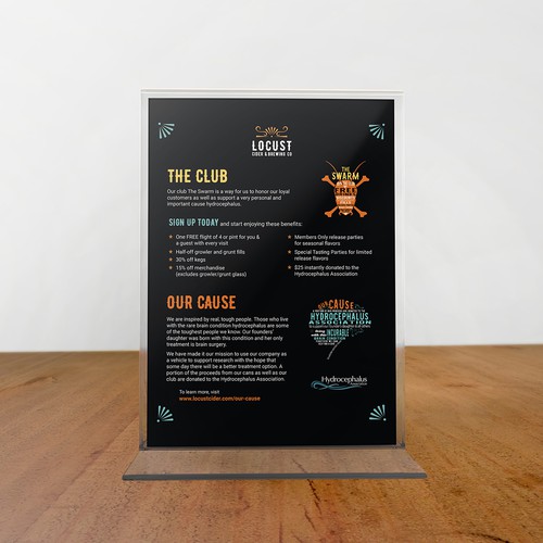 Taproom Table Tent Redesign