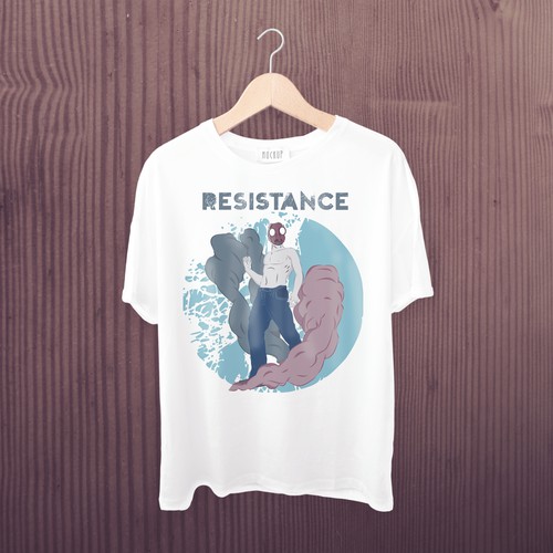 Camiseta estampada resistance