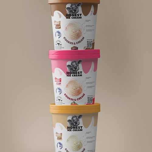 Natural Ice cream packaging 
