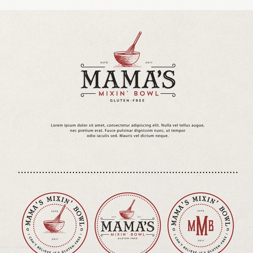 Logo for Mama's mixing bowl