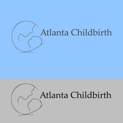 Organic style logo for childbirth company