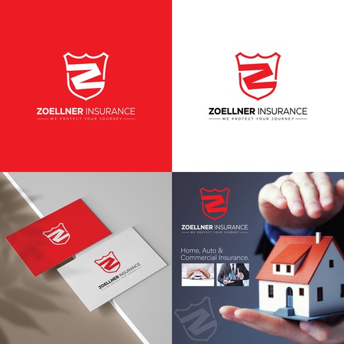 Zoellner Insurance Logo Design.