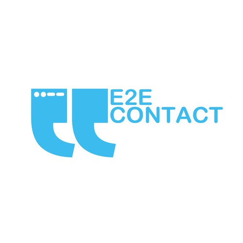 Expressive logo concept (E2E Contact Solutions)