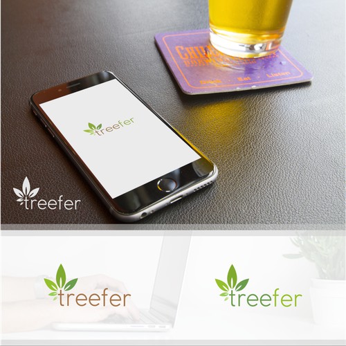 Modern and organic logo for treefer.