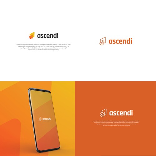 ascendi apps logo design