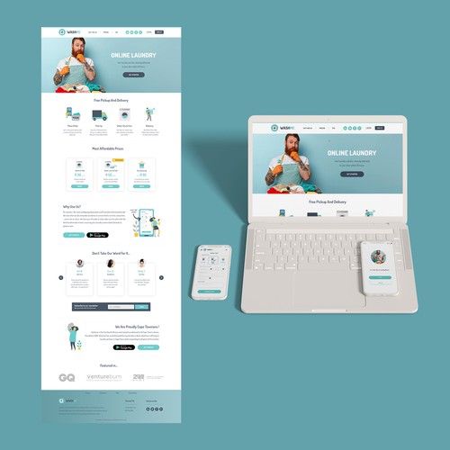 Laundry service website