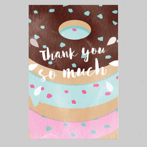 Thank You Card Design "Sweet"