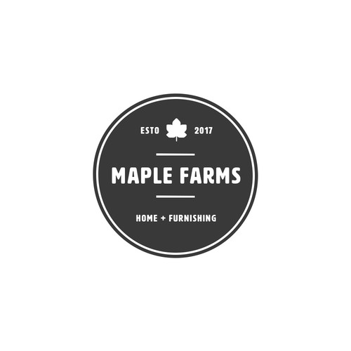 Maple Farms stamp logo