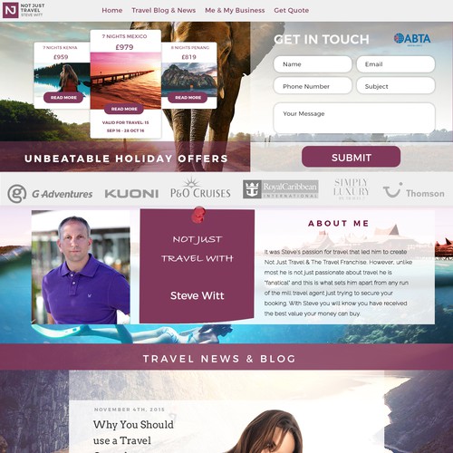 Travel Blog Design