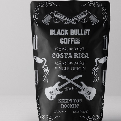 Black Bullet Coffee Packaging Design