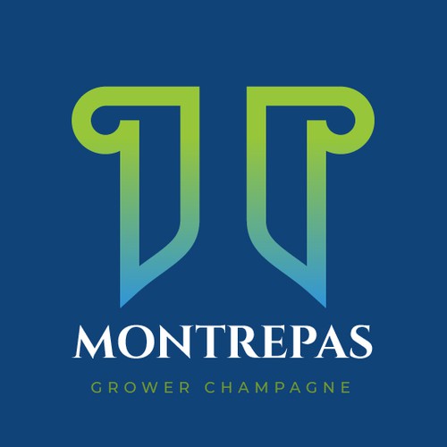 Montrepas Logo Design for Champagne