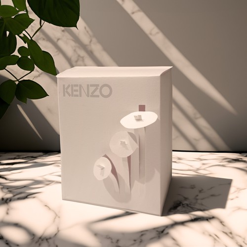 Kenzo perfume flower fragrance packaging