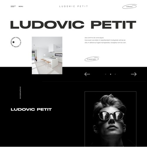 Website Design – Ludovic Petit Interior Design Portfolio