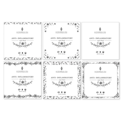 Packaging design tea label