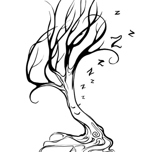 Illustrated Tree in the Nude