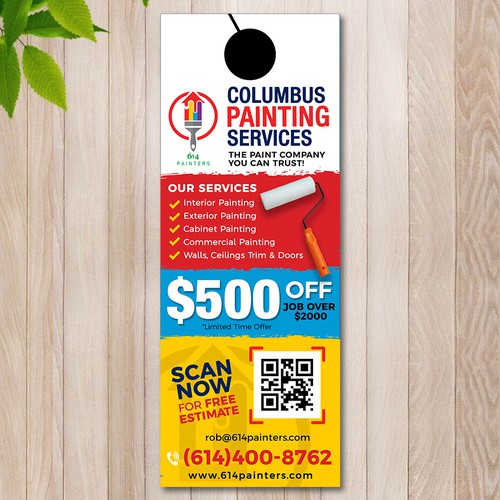 Door Hanger for Painting Company