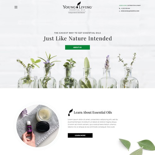 Essential oil website