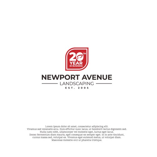 Newport Avenue Landscaping 20th year Logo