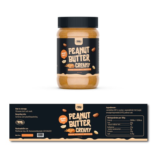 Peanut Butter Label Design