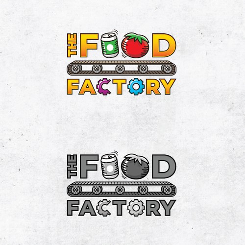 Playful logo for a foodie computer game