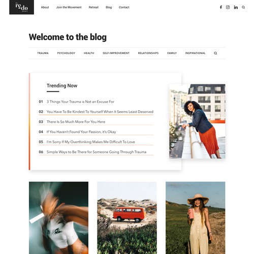 Blog Page Design