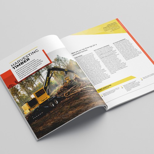 Magazine design for The Sustainable Forestry Initiative