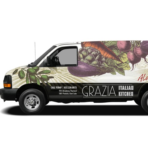 GRAZIA ITALIAN KITCHEN TRUCK WRAP