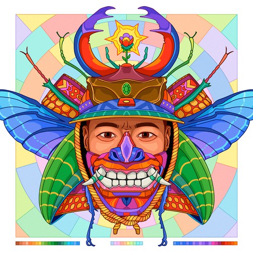Samurai Beetle Mask