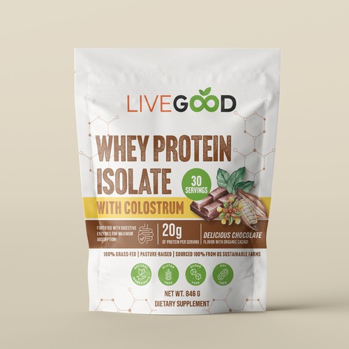 Pouch design for Protein powder