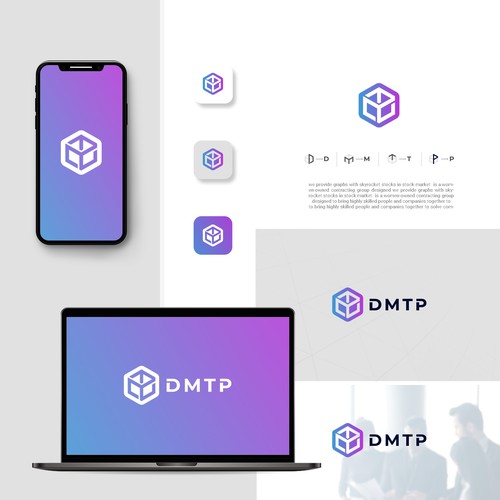 DMTP Web3 Communication Service Logo Design