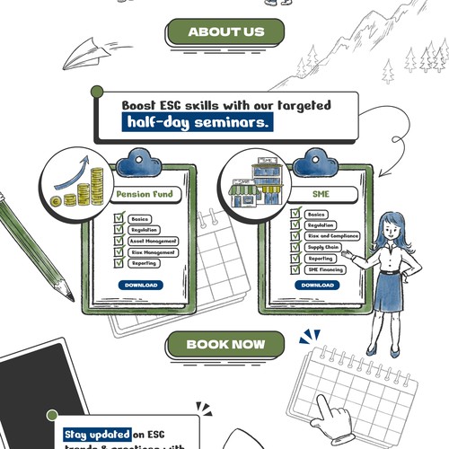 Infographic for Education platform website