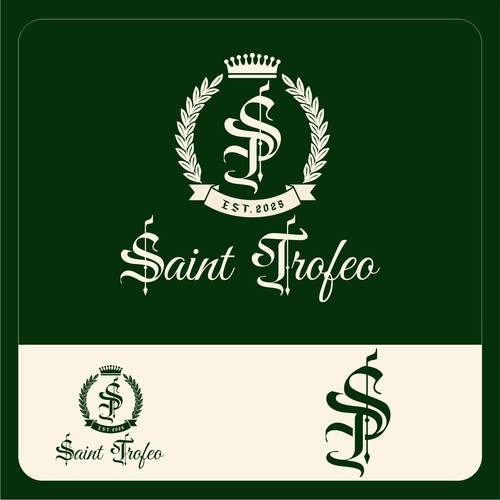 luxury classic simple initial name logo