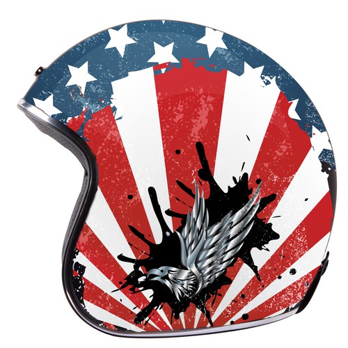 Helmet concept design for american eagle chopper