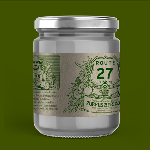 Cannabis Label Jar