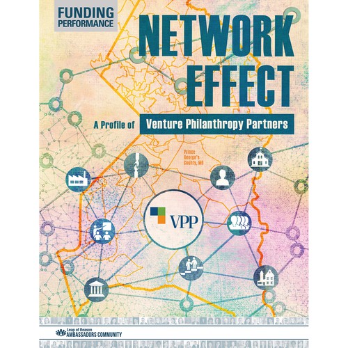 Engaging cover design with network map