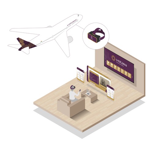 Illustration for Virtual Reality project