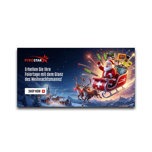 Santa zündet durch – Dein Banner für Pyrostar