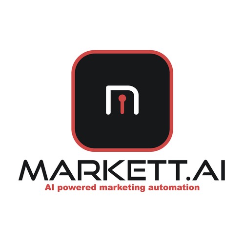 Simple logo design concept for "MARKET.AI"