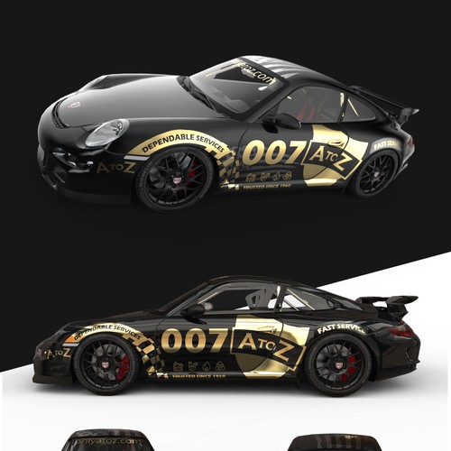 Car wrap - track car/ company look