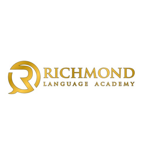 Create a eye-catching English school logo for Richmond Language Academy